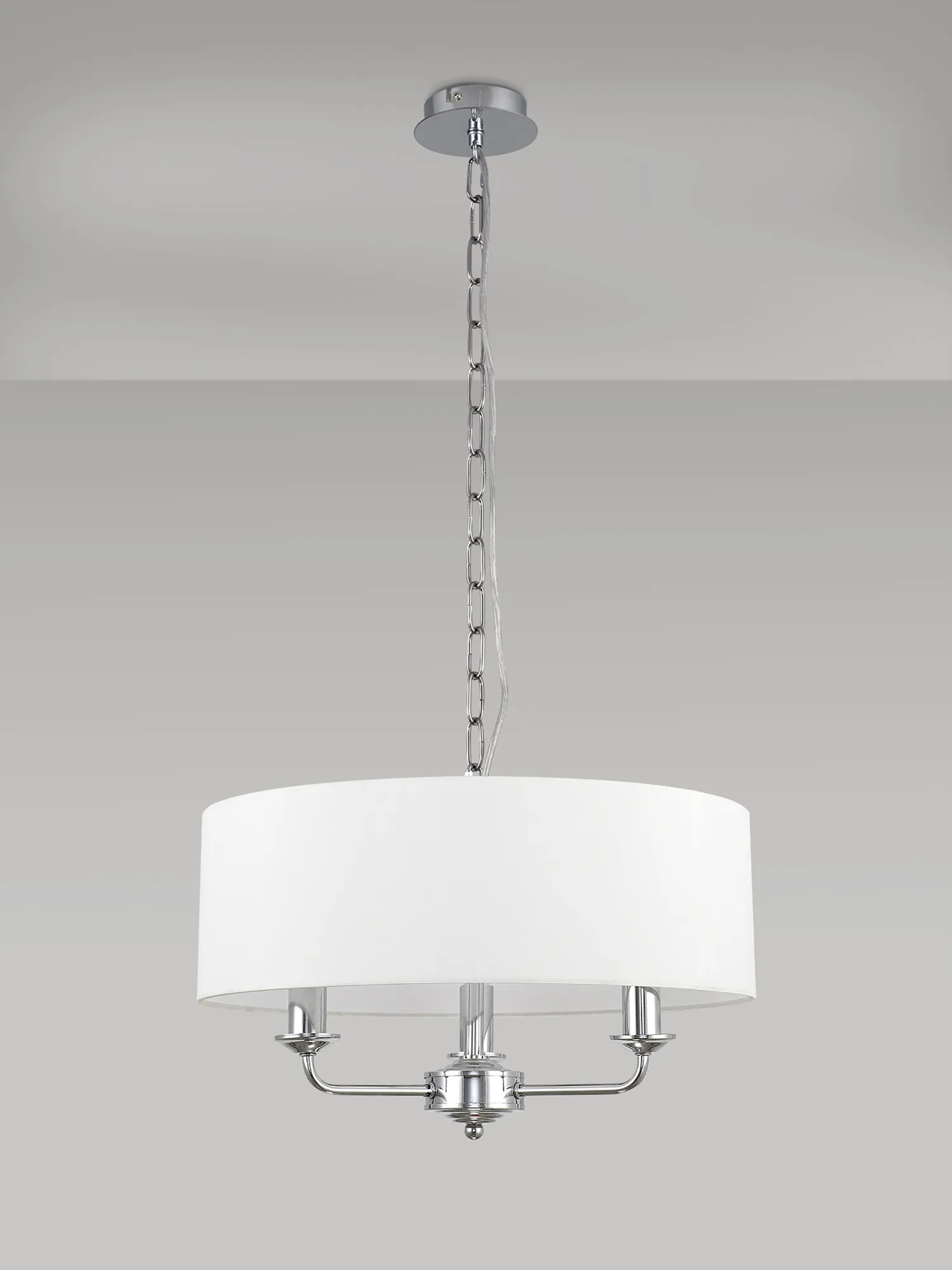 Banyan 45cm 3 Light Pendant DK0001  Deco Banyan CH WH